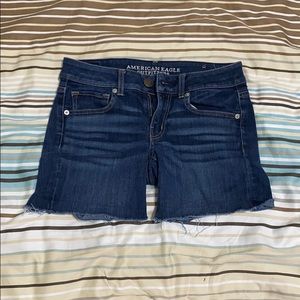 American Eagle Dark Denim Shorts